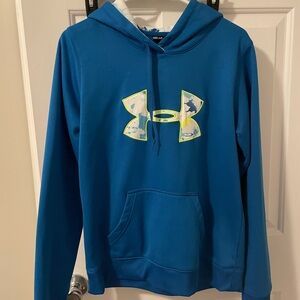 Under Armour Blue and White Semi-Fitted Jacket